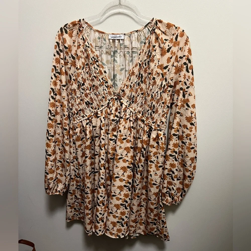 Fall Floral Dress - Picture 4 of 4